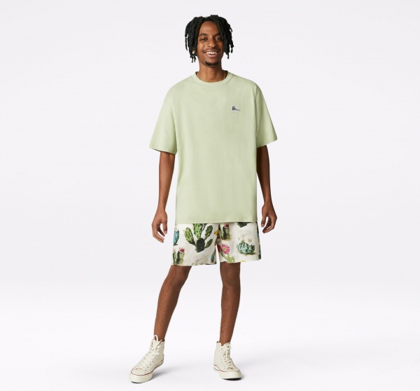 Футболка Converse Chuck Taylor Shoe Patch Short Sleeve Tee 10020931-A18 р.2XL бежевый