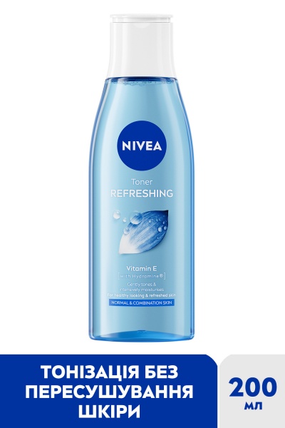 Тоник для лица Nivea Освежающий для нормальной и комбинированной кожи 200 мл