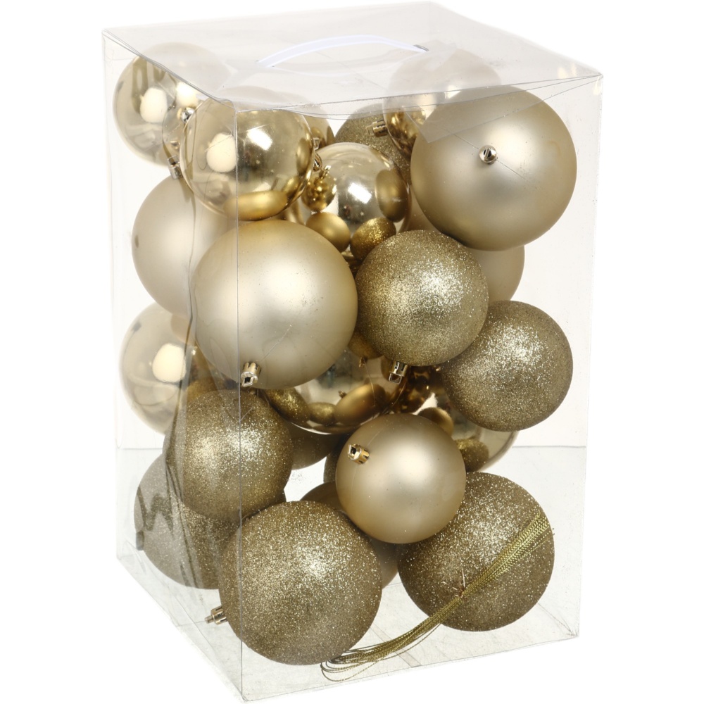 Набор елочных шаров T24-25MIX d 100 мм 25 шт./уп.