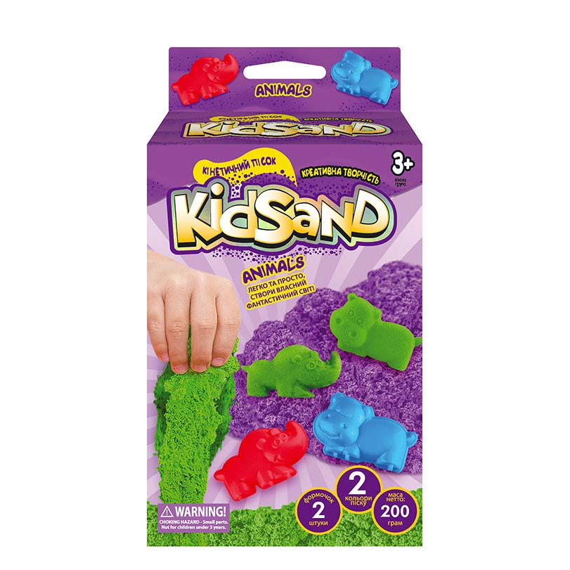 Кинетический песок Danko Toys Креативное творчество KidSand 200 г KS-05-01U