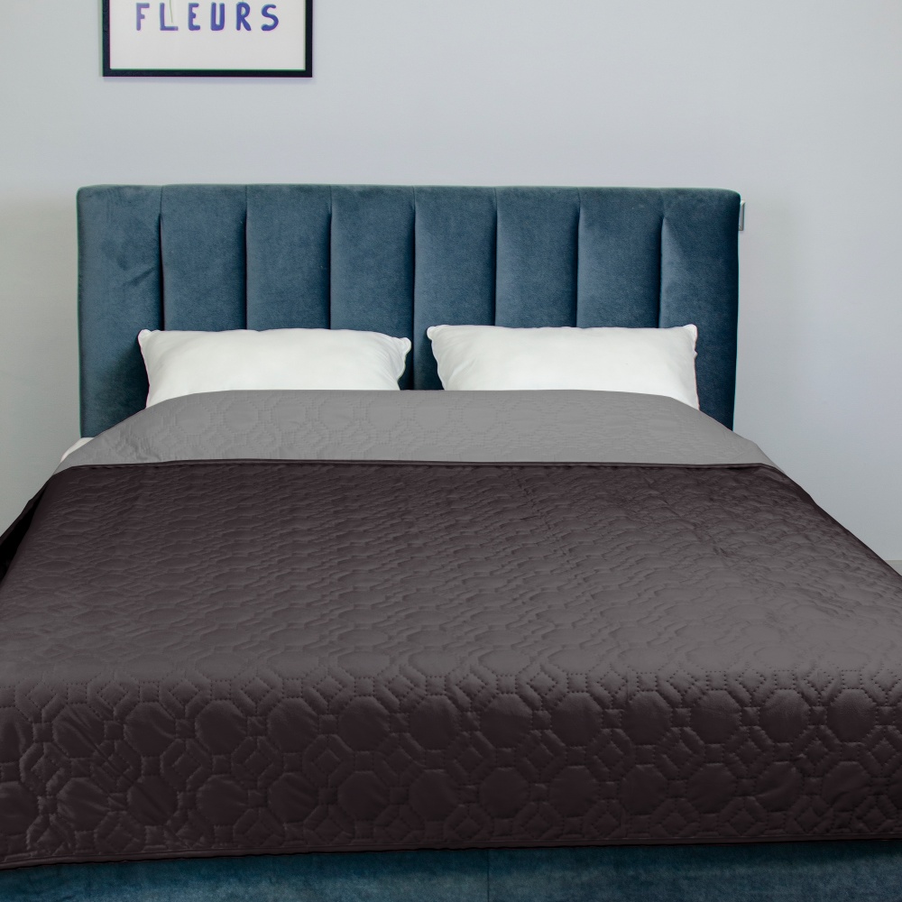 Покривало декоративне Parquet 160x220 см La Nuit коричневий