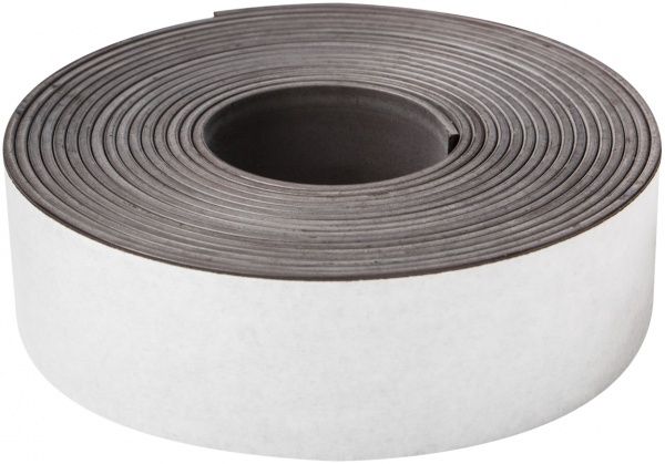 Магнітна стрічка 7250/D самоклейка 25x2,5 мм 3 м сірий