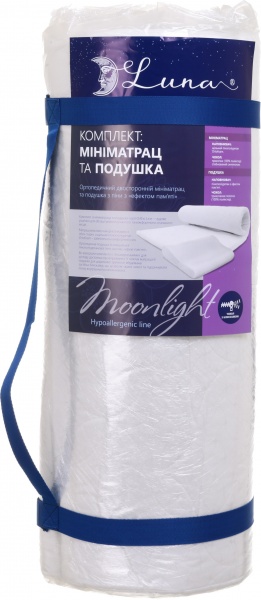 Міні-матрац скручений з подушкою Luna 140х190 см