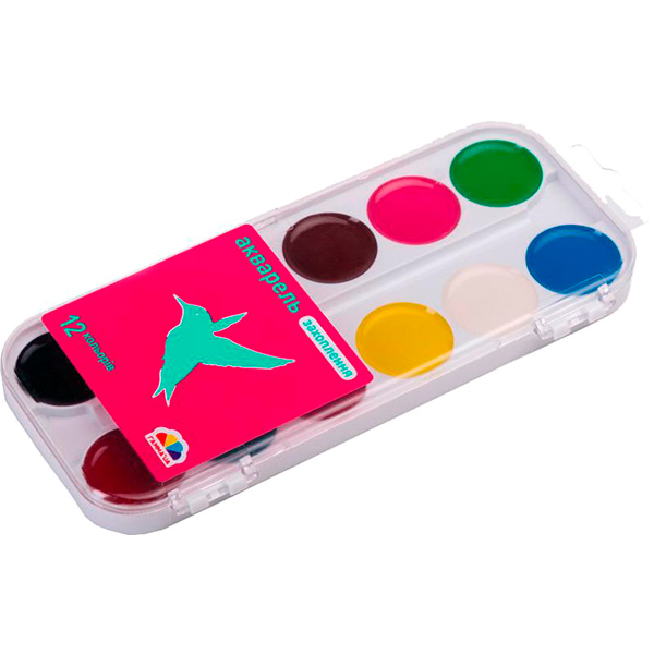 Акварель медовая Увлечение 12 цветов 200106 38 Гамма UA