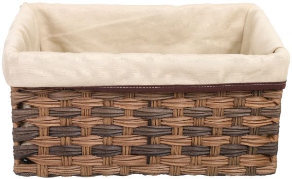 Корзина плетеная с текстилем Tony Bridge Basket 35x23x17 см JC16-1AB-4 
