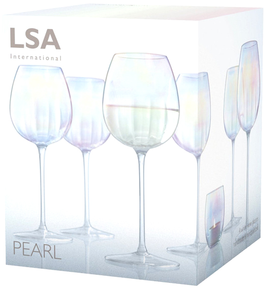 Набор бокалов для вина Pearl 325 мл 4 шт. G1332-12-401 LSA