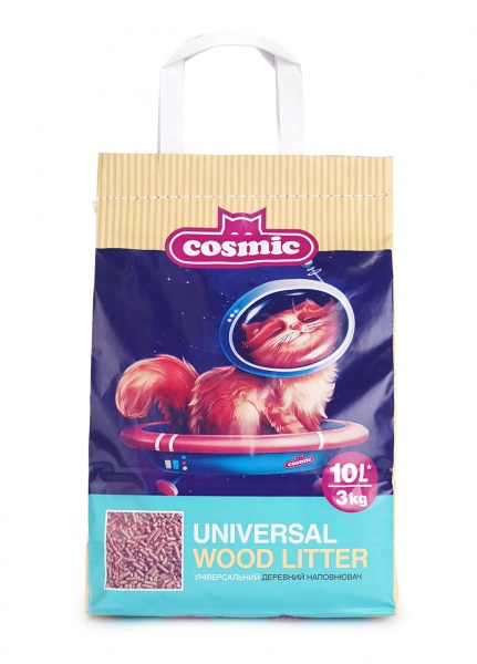 Наполнитель древесный COSMIC Universal 3 кг 