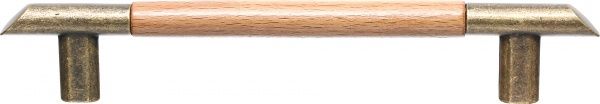 Мебельная ручка с деревянной отделкой бронзовый/дуб Nomet C-024.D1-G4
