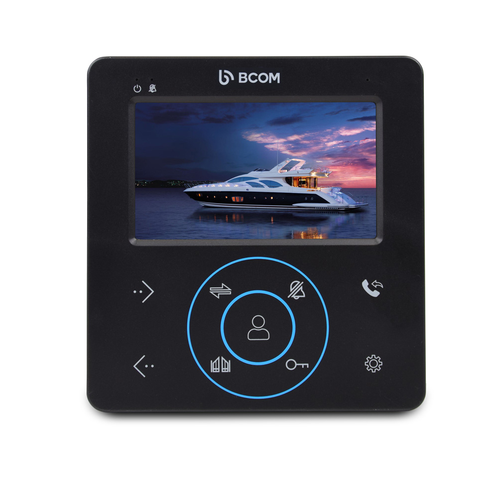 Комплект видеодомофона BCOM BD-480 Black Kit 240551