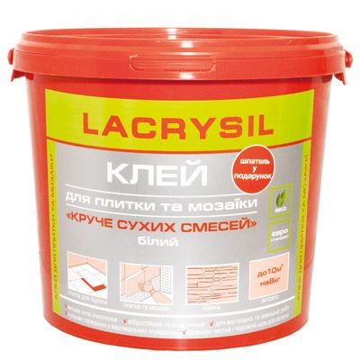 Клей для мозаїки та плитки Lacrysil 8 кг