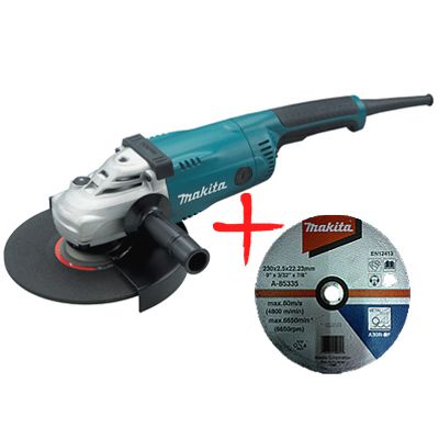 Шліфмашина кутова Makita GA9020 + диск A-85335