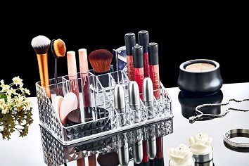 Органайзер BoxUp для косметики Diamond 21,5x12x8 см пластик прозорий FT-020 