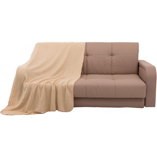 Плед флисовый Underprice бежевый 130x170 см