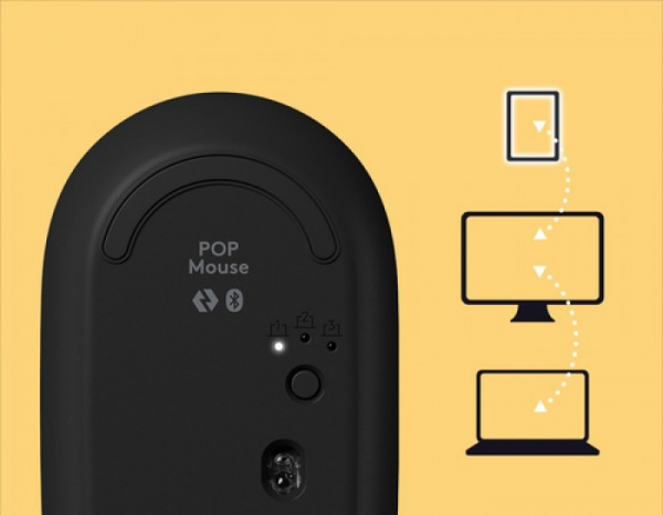 Мышь Logitech POP Mouse with emoji yellow (910-006546) 