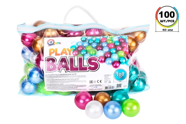 Набор шариков ТехноК 100 шт перламутровые в сумке 7327