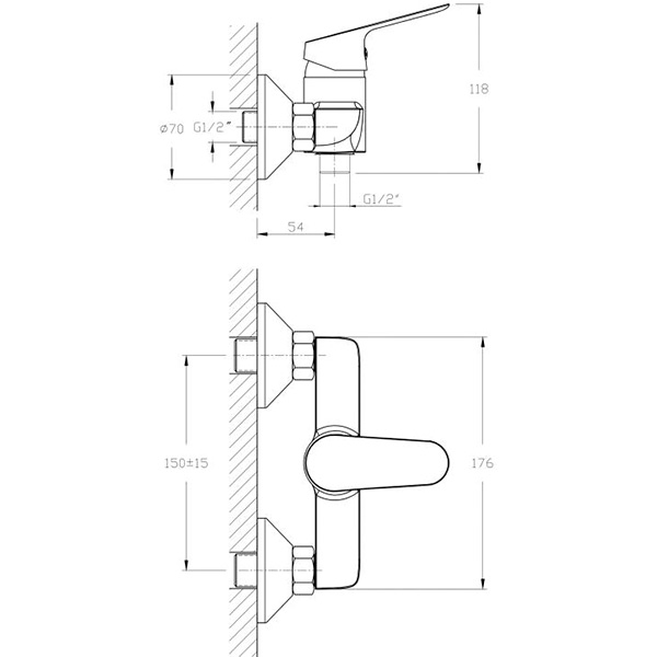 Смеситель для душа Rozzy Jenori Rush RBZ021-5