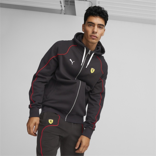 Джемпер Puma FERRARI RACE HOODED SWEAT JACKET 53816401 р. L чорний