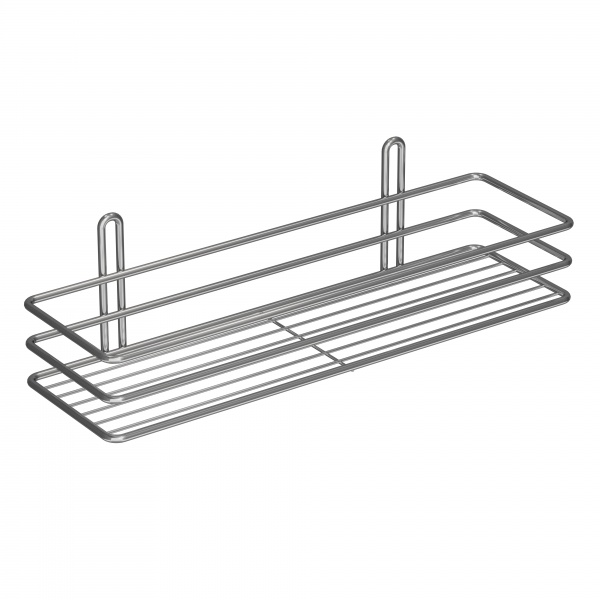 Полиця для ванної 1-ярусна 35 см хром 