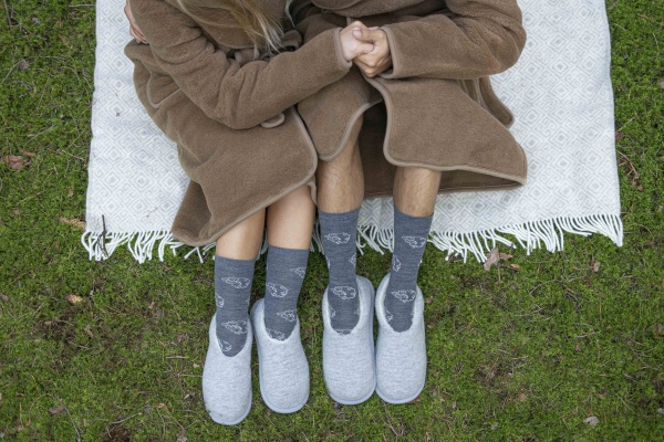 Тапки домашние Flokati Notra р.40-41 серый 