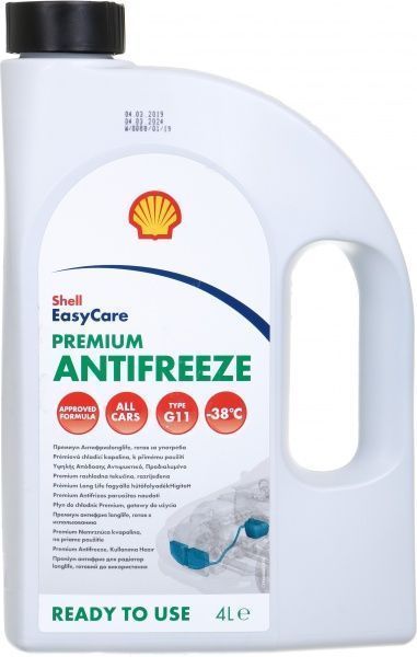 Антифриз SHELL Premium G11 4л зеленый 