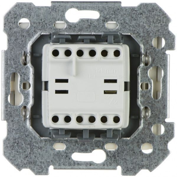 Выключатель проходной одноклавишный Siemens Iris без подсветки 16 А 250В IP20 алюминий меркурий 18506 MA