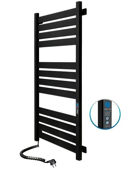 Полотенцесушитель электрический NAVIN Largo 500х1200 Digital Л черный муар 12-244152-5012