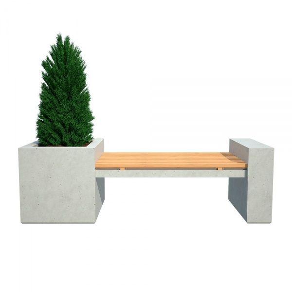 Лавка паркова Direct з накладкою concrete 2,4 м 