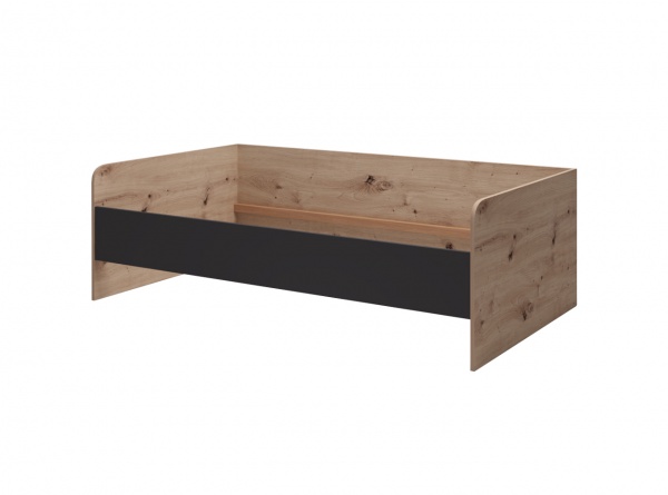 Ліжко дитяче Accord Karla 90x200 см дуб артізан/антрацит 