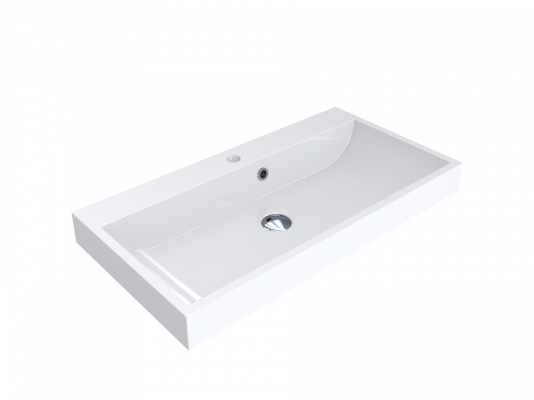 Умывальник мебельный Miraggio Varna 800 (Matte) 80x42 см белый матовый