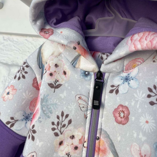 Ромпер для девочки Blanka Птичка р.104–110 фиолетовый 12876 