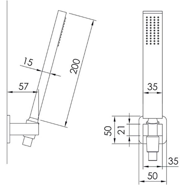 Душевой набор Imprese Grafiky ZMK061901100 хром 