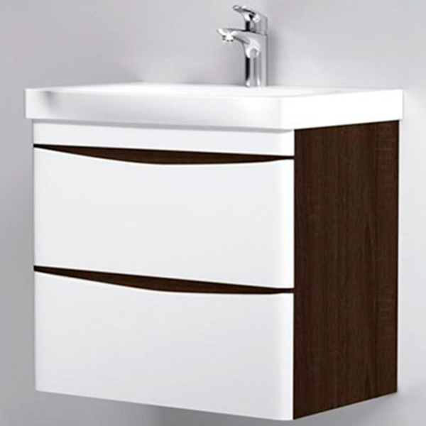 Тумба підвісна AM.PM з умивальником Like 65 венге