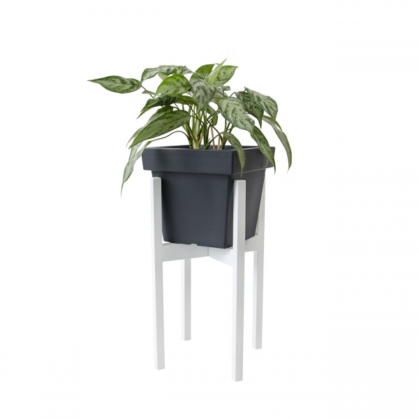 Подставка для цветов Vitan Альба d 250 мм 29,5х29,5x45 см белый 