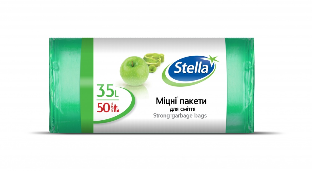 Мішки для побутового сміття Stella Sarantis стандартні 35 л 50 шт.