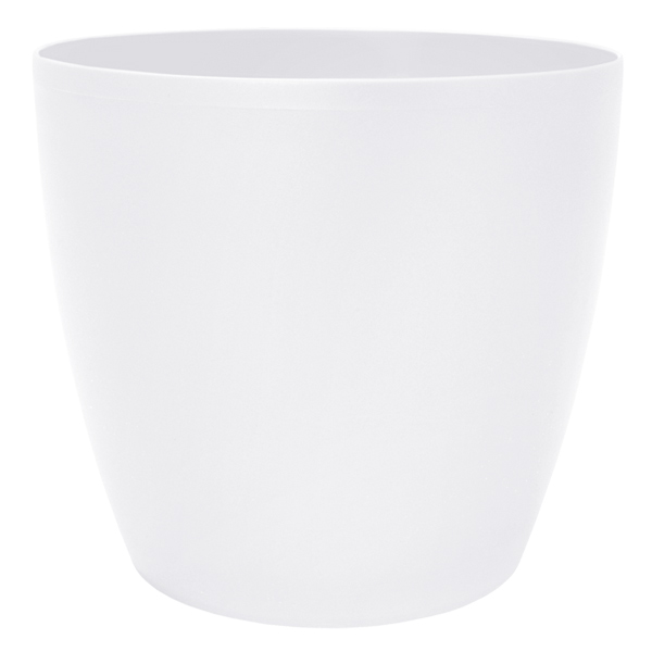 Кашпо пластикове Алеана Матільда круглий 7,6л білий 