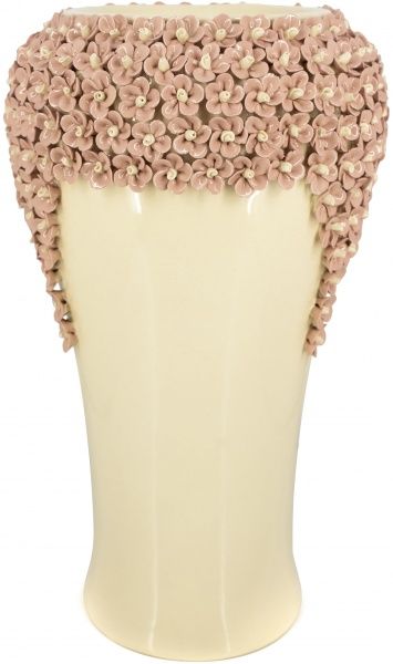 Ваза керамическая розовая Пена 38x24