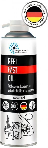 Мастило High Tech Aerosol для риболовних котушок Reel Fast Oil 50 ml