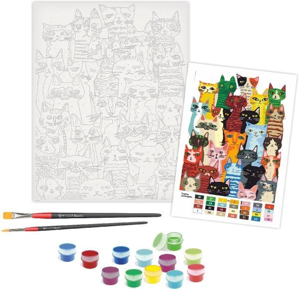 Картина по номерам Funny Cats 35х45 см Rosa Start 