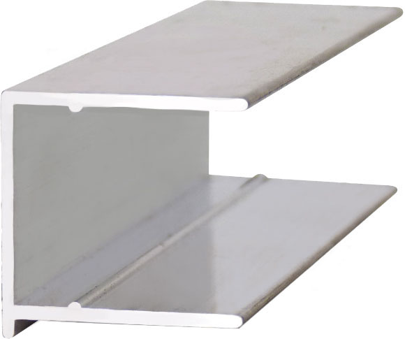 Профиль торцевой алюминиевый 8 мм 2100 мм