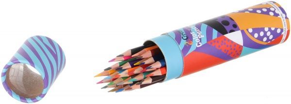 Олівці кольорові Abstraction фіолетовий в тубусі 24 шт.