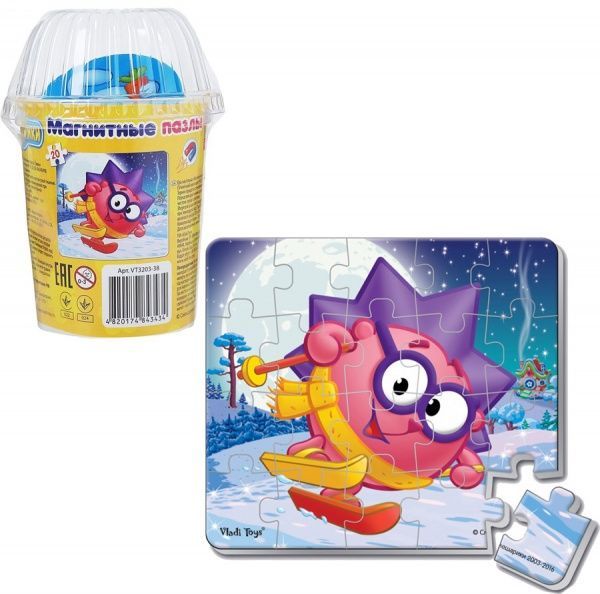 Пазл магнитный Vladi Toys Ежик VT3203-38