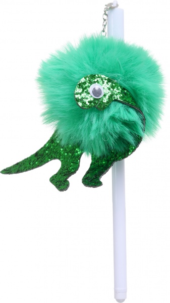 Ручка гелева Гламурний динозавр зелена 