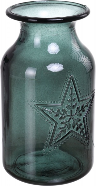 Ваза стеклянная зеленая ESTRELLA San Miguel