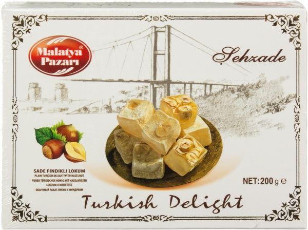 Рахат-лукум Malatya Pazari Классический с лесными орехами 200 г (8690985913208) 
