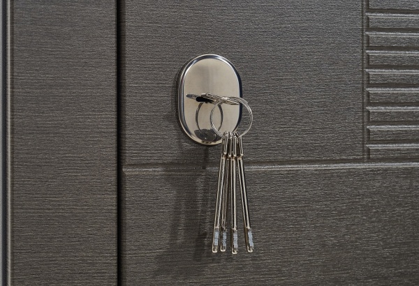 Дверь входная Министерство дверей Оптима 58 венге серый горизонт 2050х860 мм правая