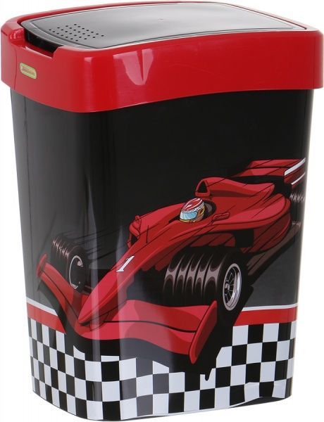 Контейнер для сміття Алеана Алеана Ралли 18 л чорний/червоний 121067