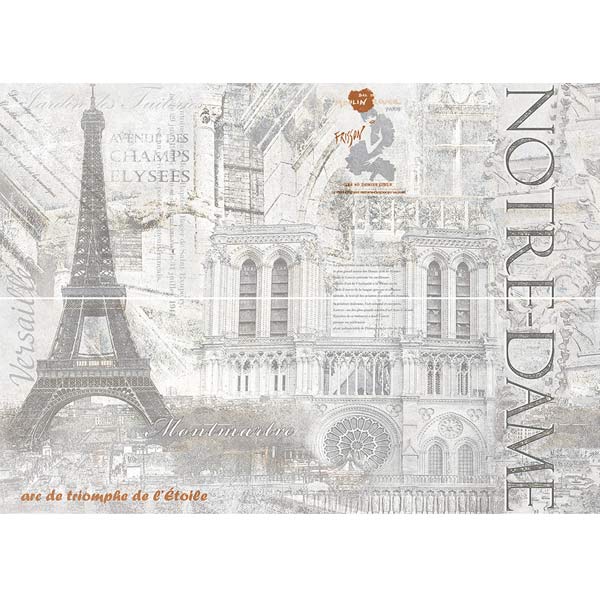 Плитка Интеркерама Cementic Панно 91 071 230х600 мм серая 