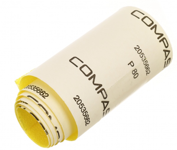 Наждачная бумагаCompass рулон 1000х115 мм Р80