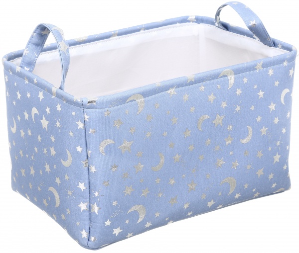 Корзина Star and Moon L 38х26х22 см EG92928 голубой 