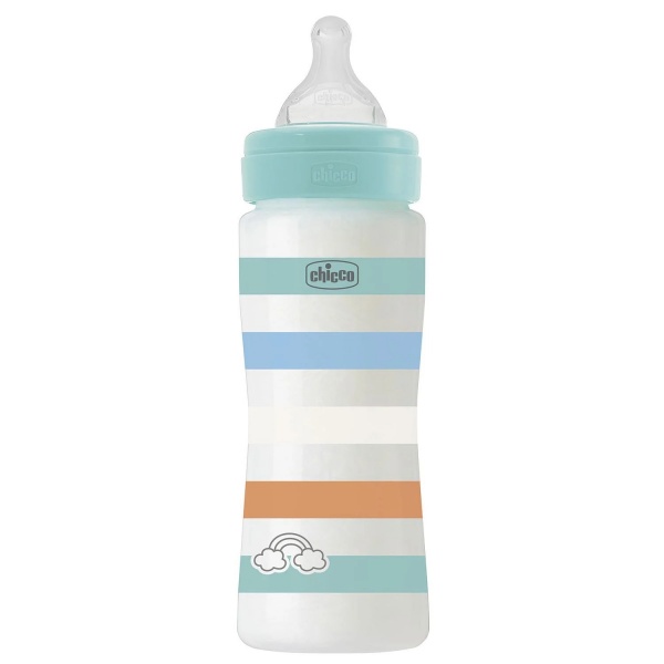 Пляшечка Chicco Well-Being Colors 4м+ 330 мл м'ятна (28637.21)